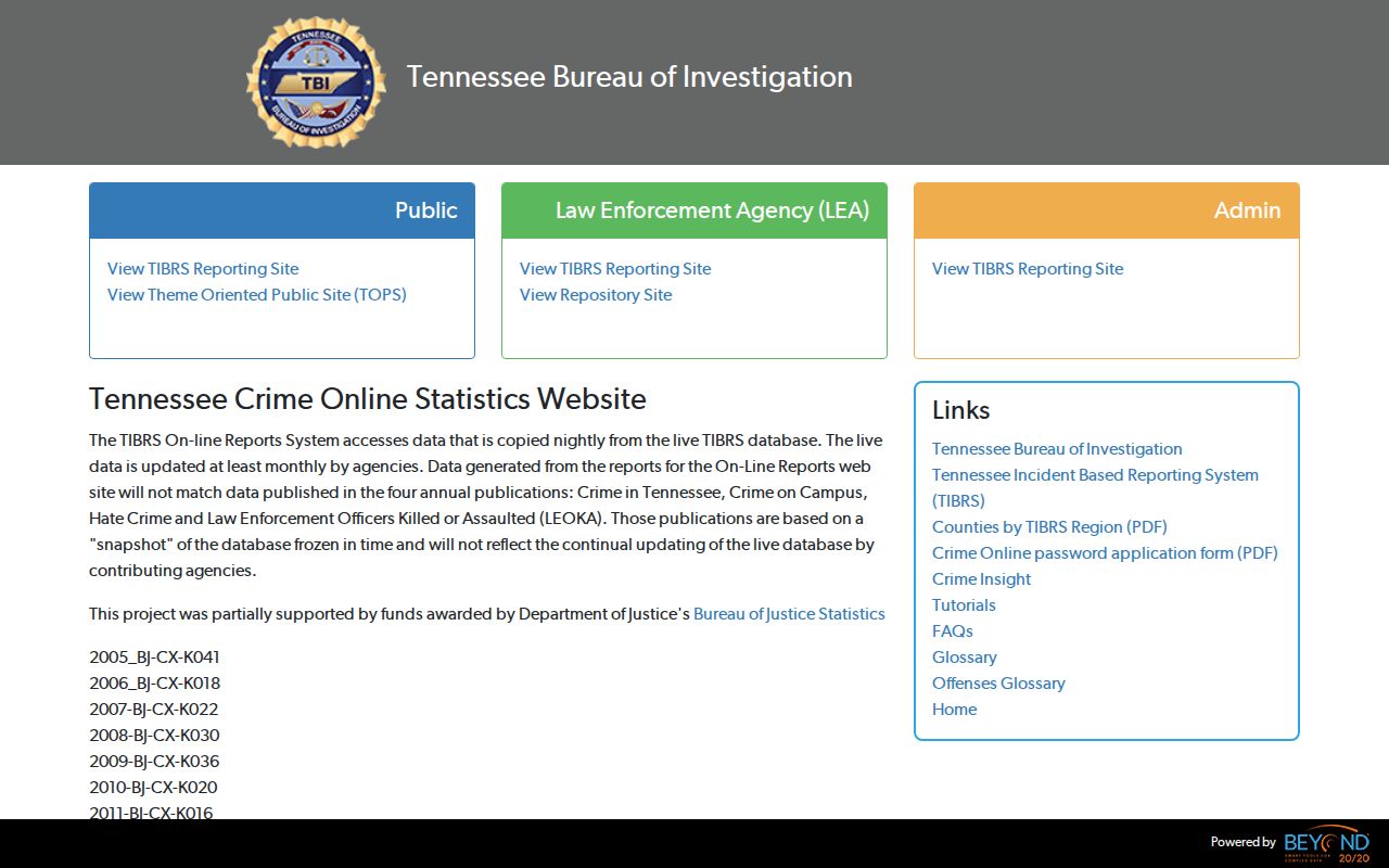 McNairy County criminal records TBI CrimeInsight portal